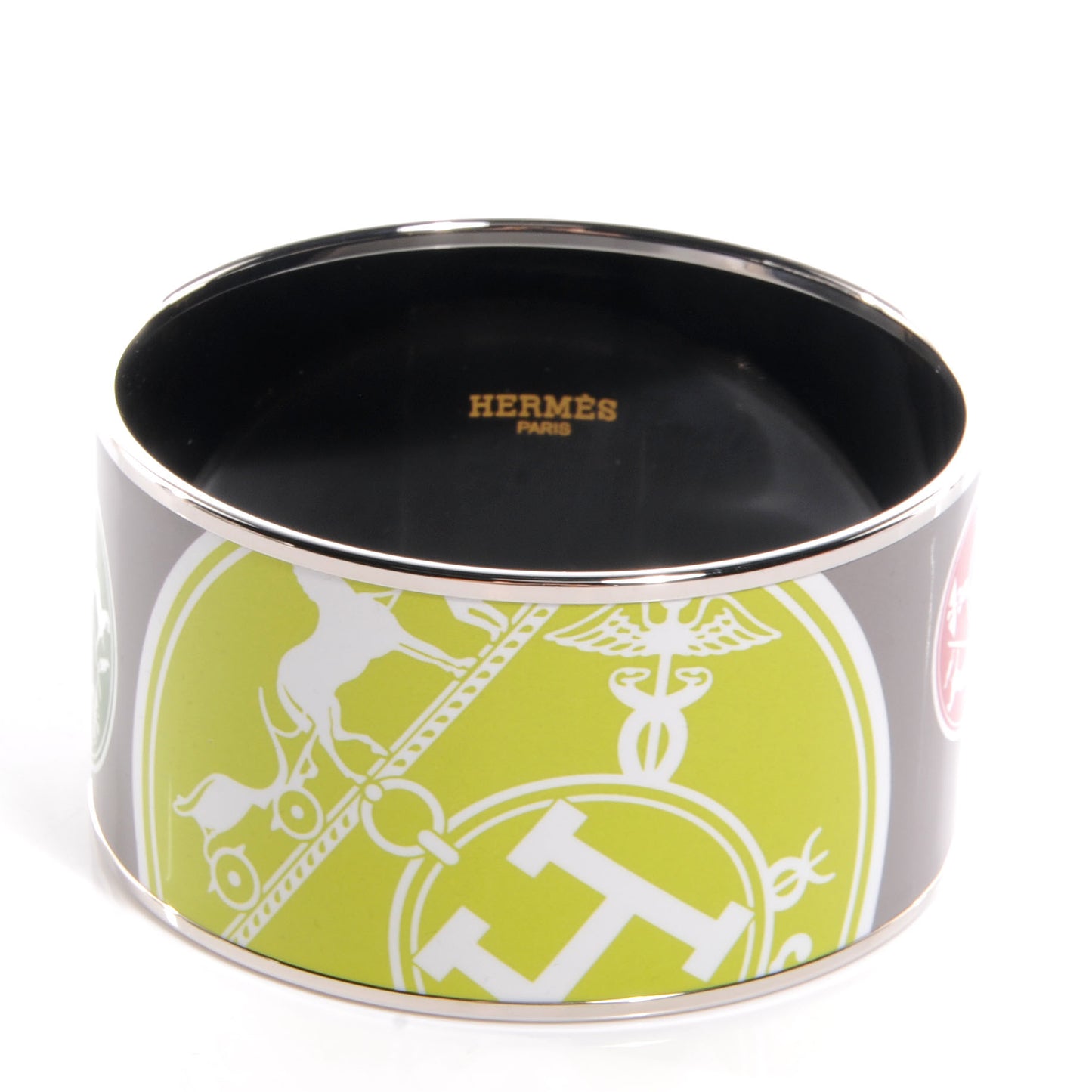 Enamel Printed Ex Libris Extra Wide Bracelet 70