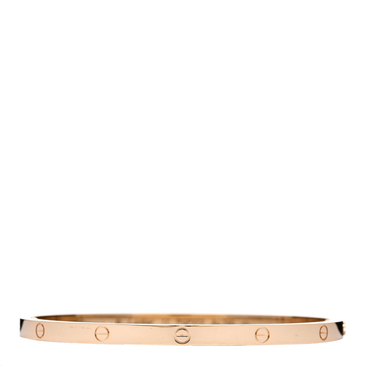 18K Yellow Gold Small LOVE Bracelet 17