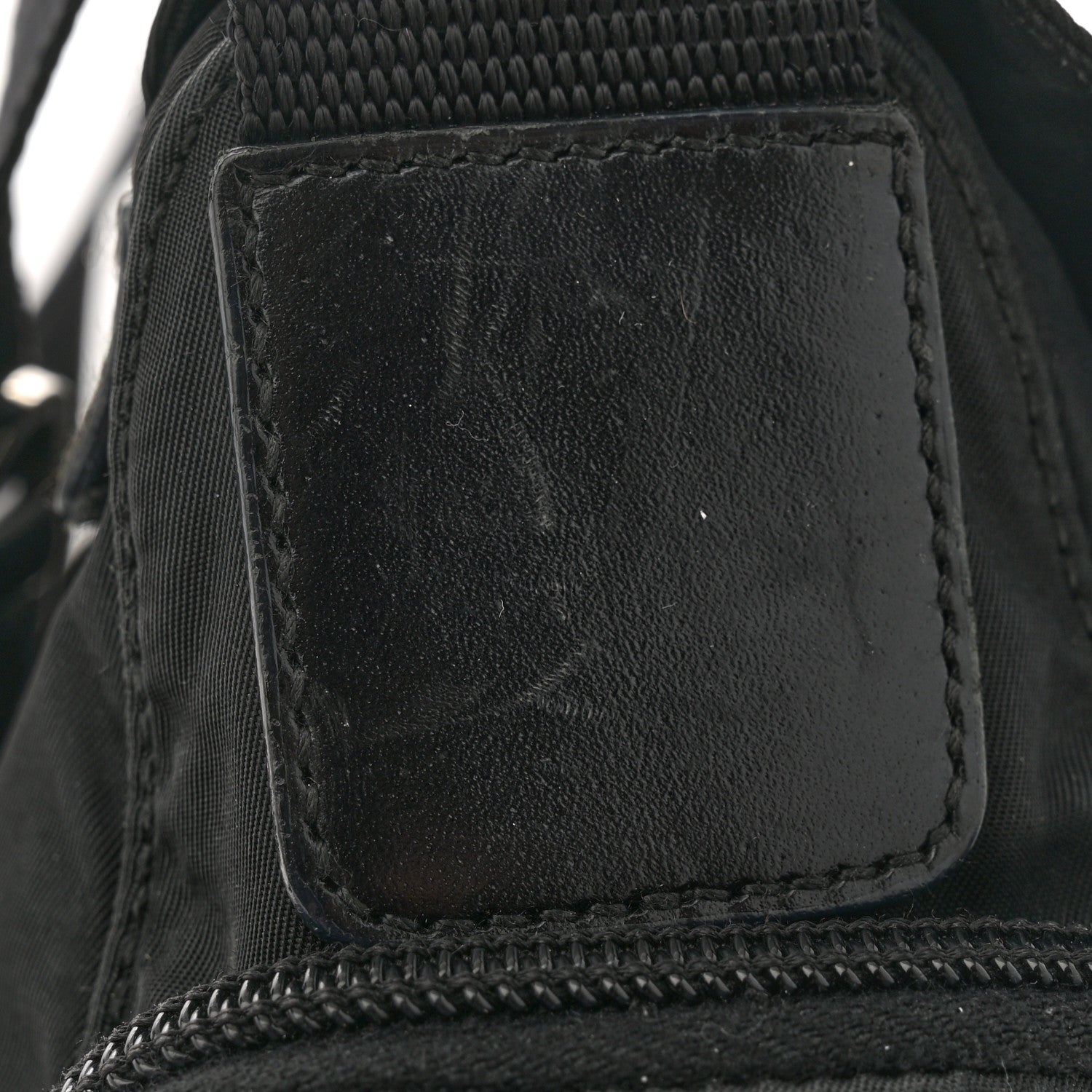 Prada Nylon Vela Saffiano Single Buckle Messenger Shoulder Bag Black 10 of 10