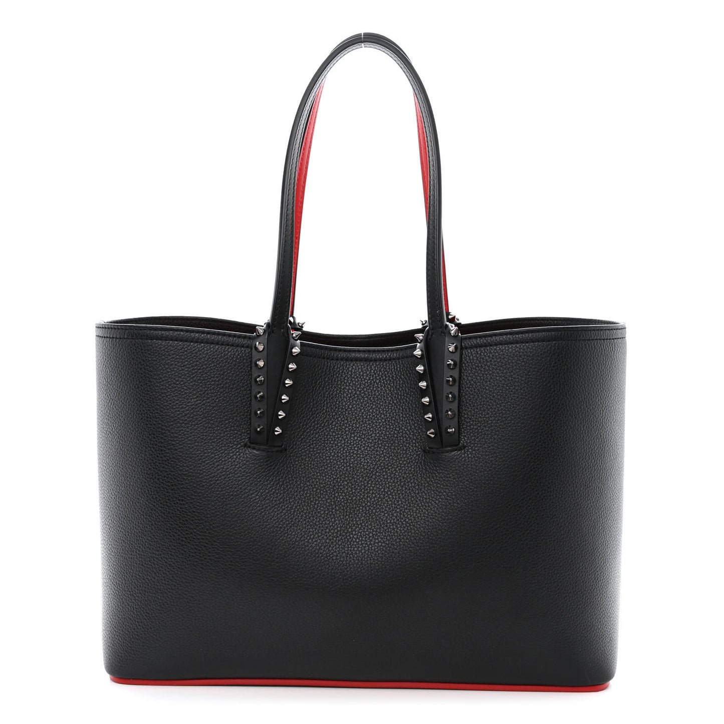 Calfskin Spikes East West Cabata Tote Black