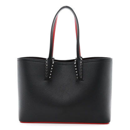 Christian Louboutin Calfskin Spikes East West Cabata Tote Black 3 of 13