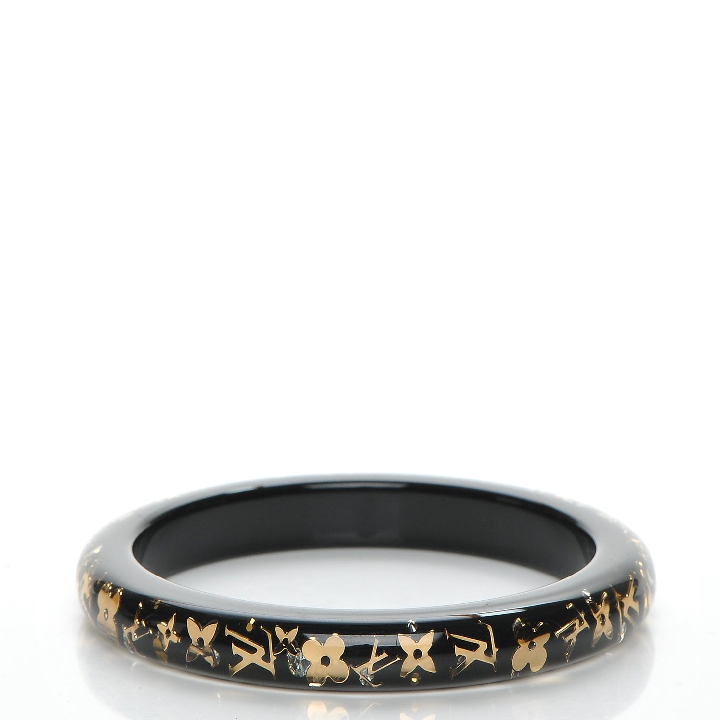 Resin Swarovski Medium Inclusion Bracelet PM Black