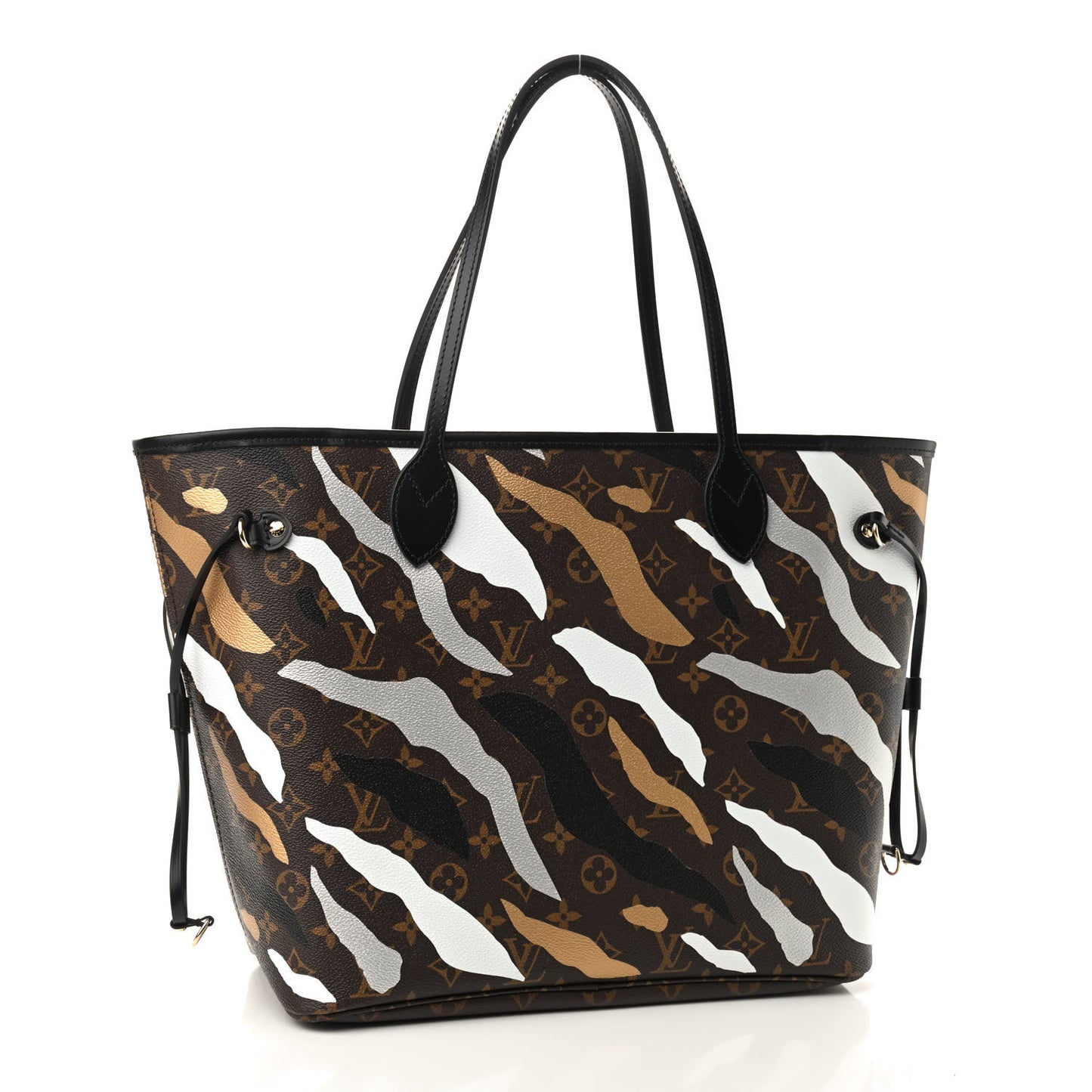 X LOL Monogram Neverfull MM Gold Silver