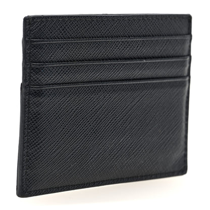 Prada Saffiano Metal Logo Card Case Black 3 of 6