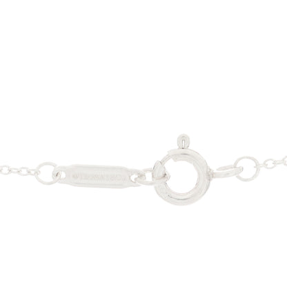 Tiffany Sterling Silver Letter T Disc Pendant Necklace 3 of 5