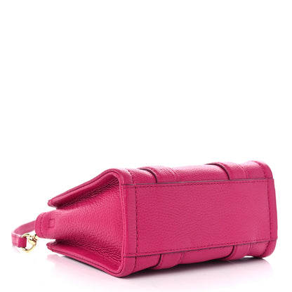 Marc Jacobs Grained Calfskin Mini The Tote Bag Lipstick Pink 4 of 9