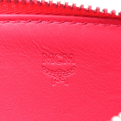 MCM Patent Monogram Key Pouch Red 6 of 9
