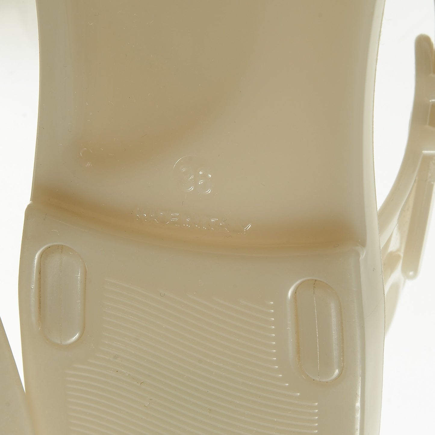 Jelly Camellia Thong Sandals 36 Beige