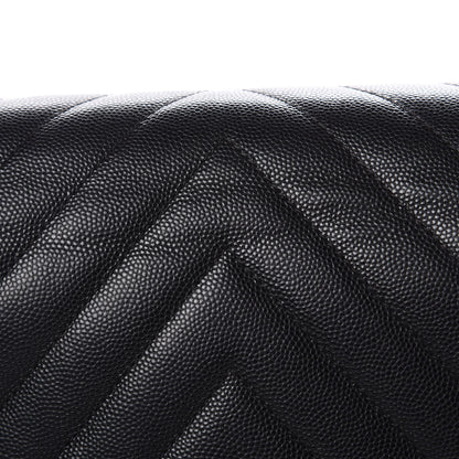 Chanel Caviar Chevron Quilted New Medium Boy Flap Black 10 of 17