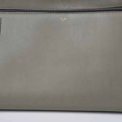Celine Calfskin Medium Edge Shoulder Bag Khaki 8 of 10