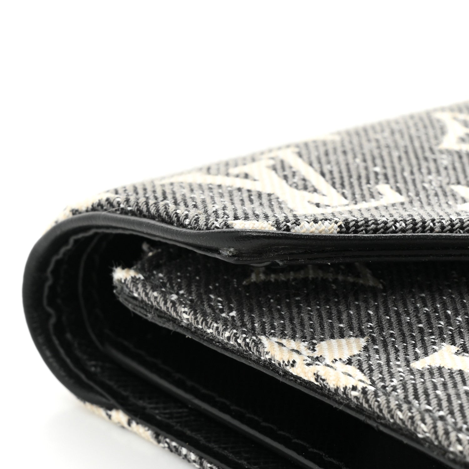 Louis Vuitton Denim Monogram Jacquard Victorine Wallet Grey 11 of 12