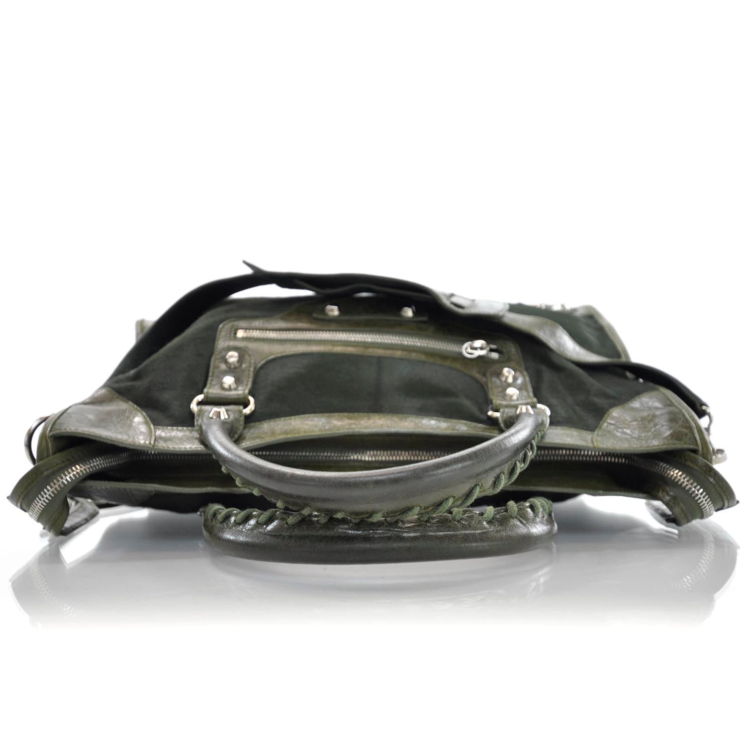 Balenciaga Pony Hair City Olive 5 of 12