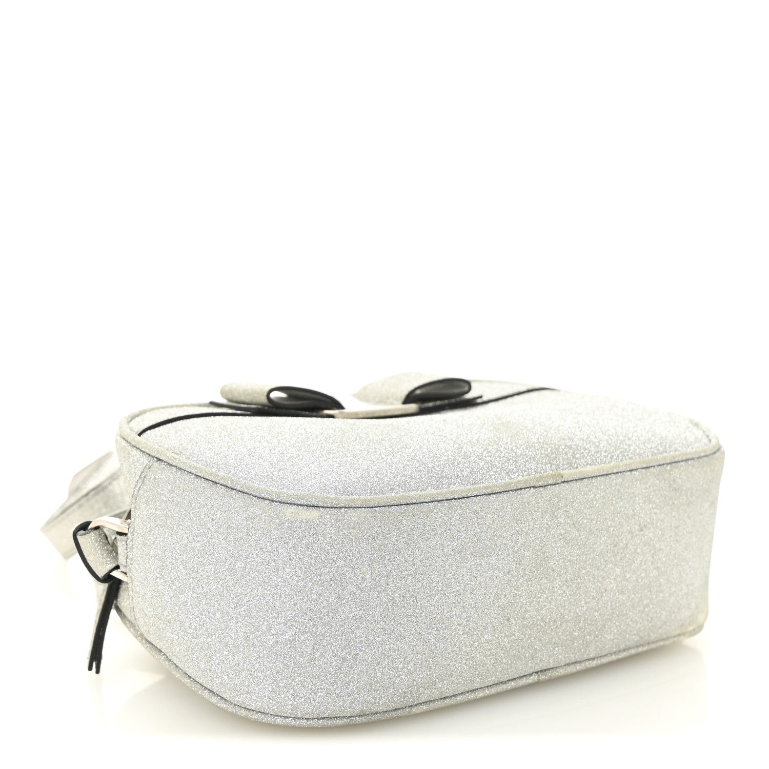 Salvatore Ferragamo Rainbow Glitter Vara Bow Camera Bag Silver 4 of 10
