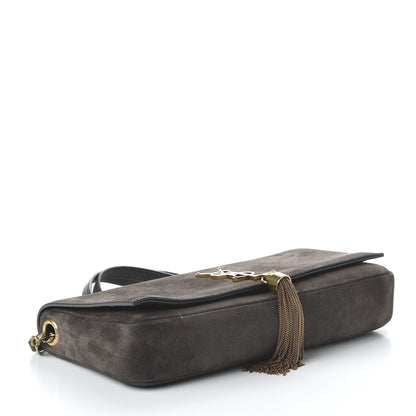 Saint Laurent Suede Monogram Tassel Kate 99 Pebble 4 of 9