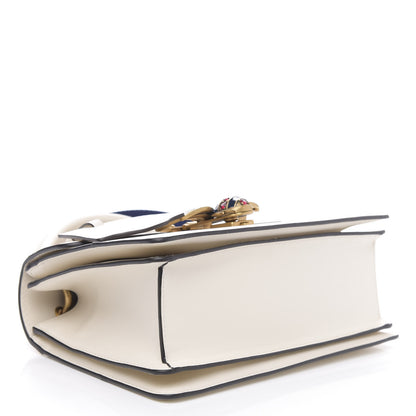 Gucci Calfskin Sylvie Web Small Queen Margaret Top Handle Bag White 4 of 11