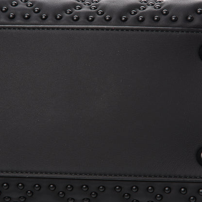 Christian Dior UItra Matte Calfskin Cannage Studded Medium Supple Lady Dior Black 9 of 9