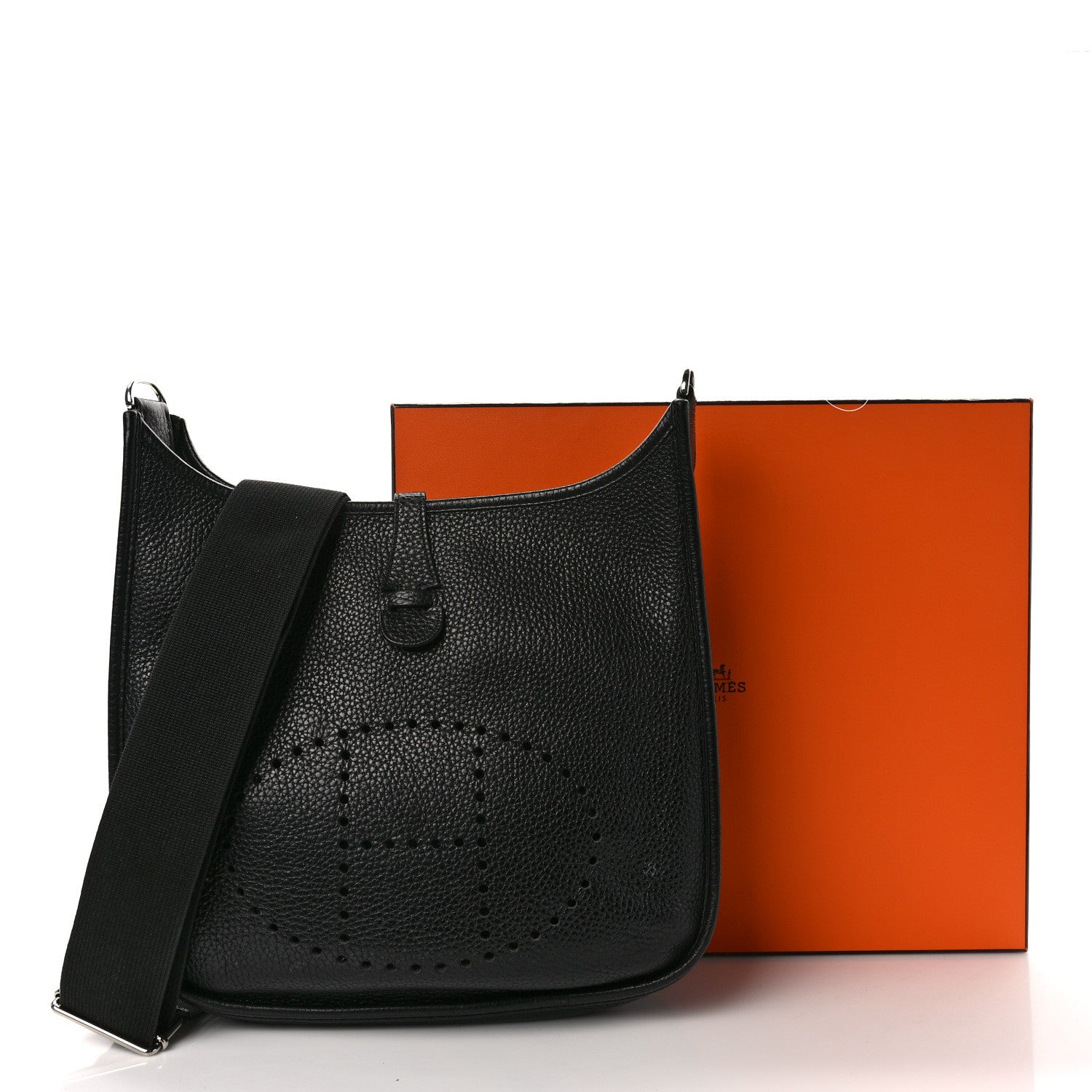 Hermes Taurillon Clemence Evelyne III PM Black 15 of 15