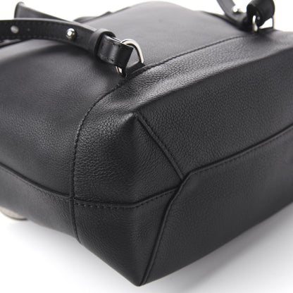 Louis Vuitton Calfskin Mechanical Flowers Lockme Backpack Black White 10 of 11