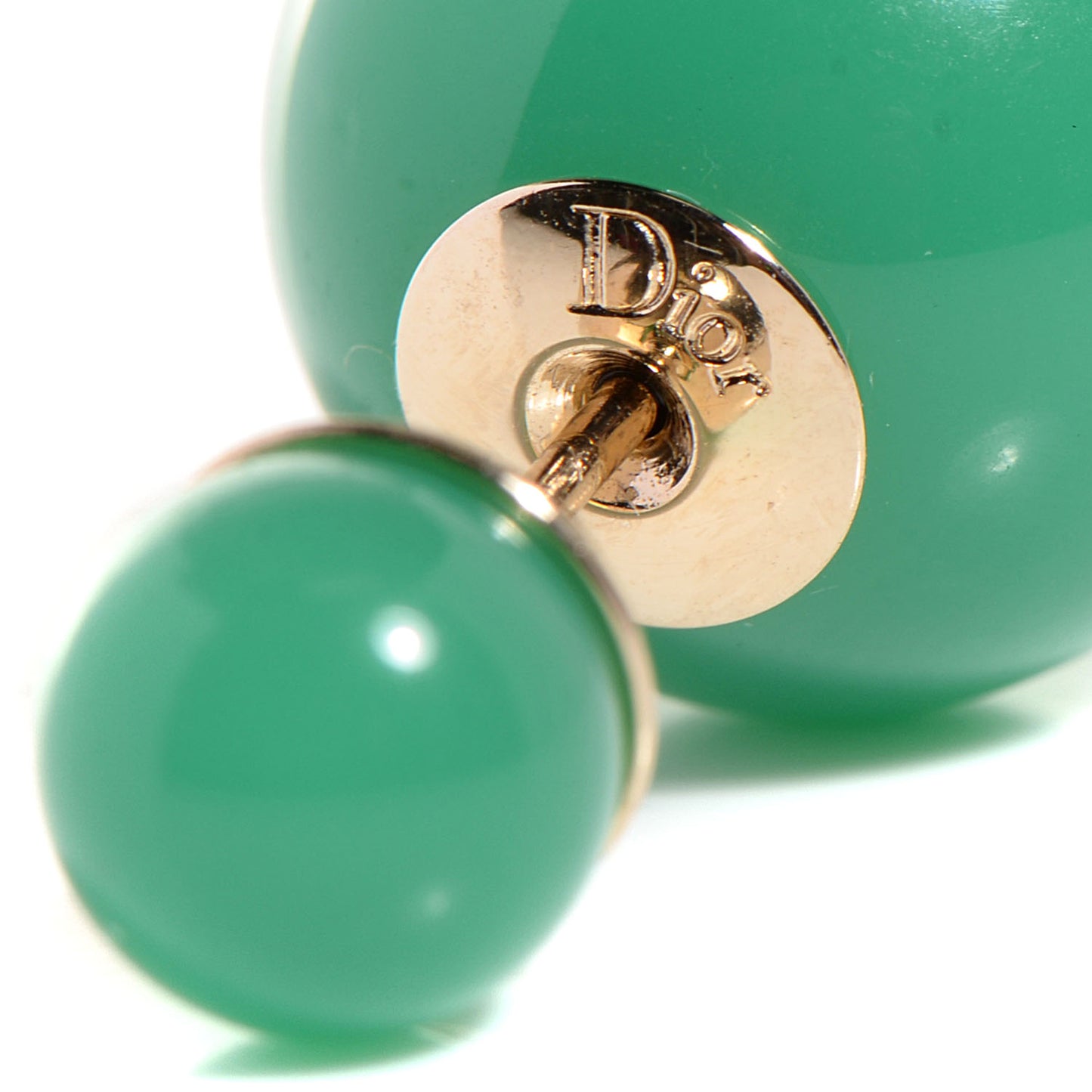 Mise En Dior Tribal Earrings Jade Green