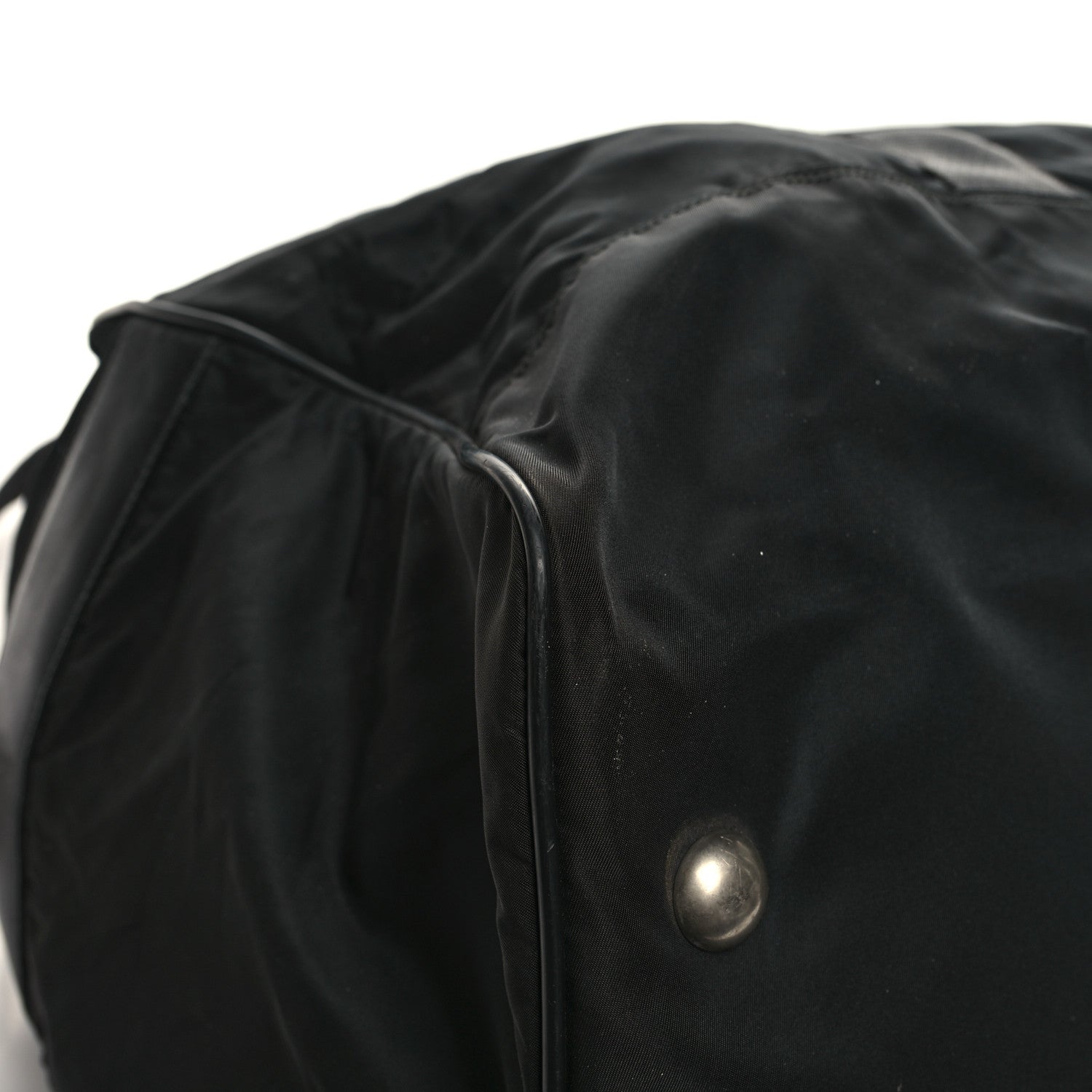 Prada Tessuto Nylon Saffiano Viaggio Duffle Black 7 of 14