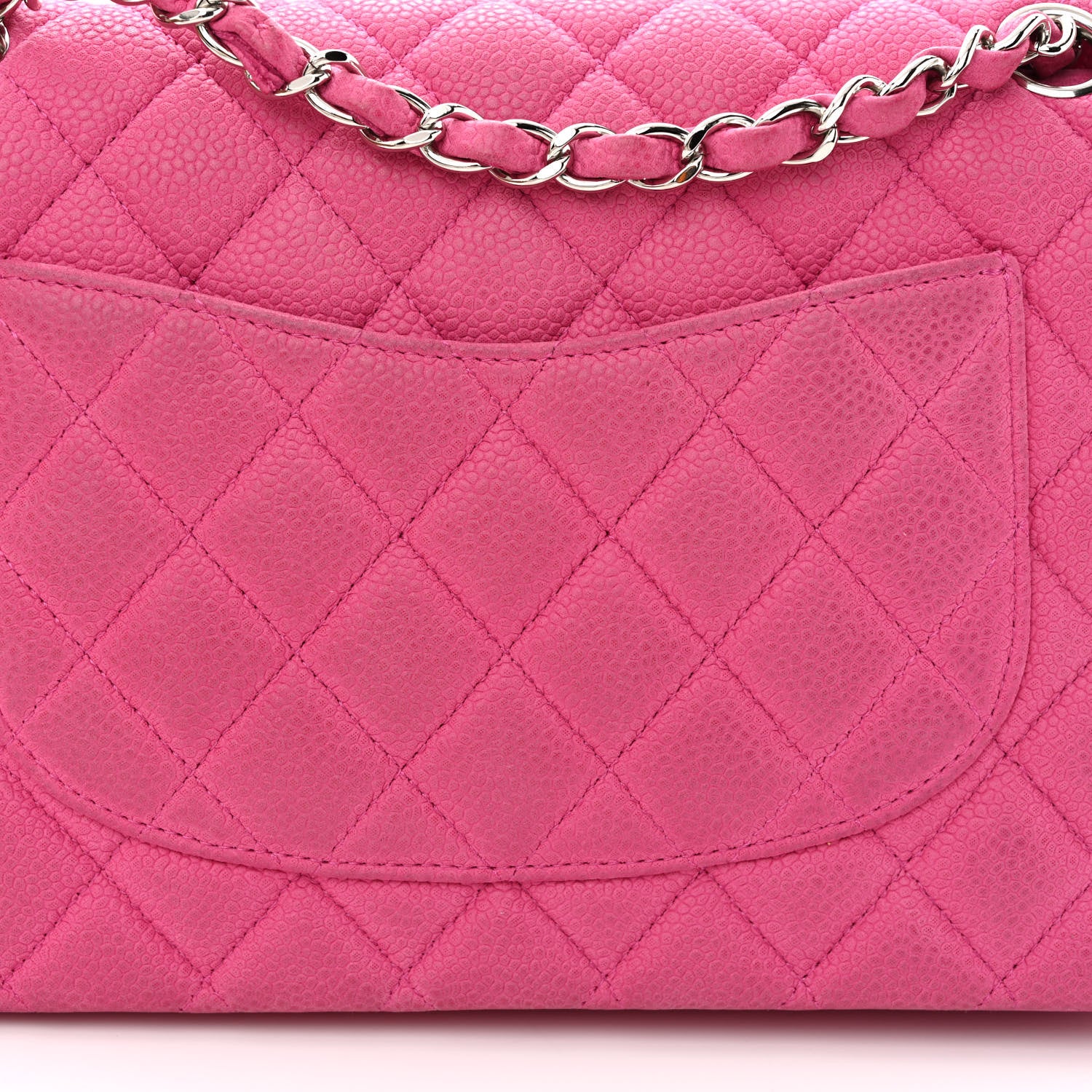 Chanel Iridescent Caviar Quilted Medium Double Flap Pink 14 of 15