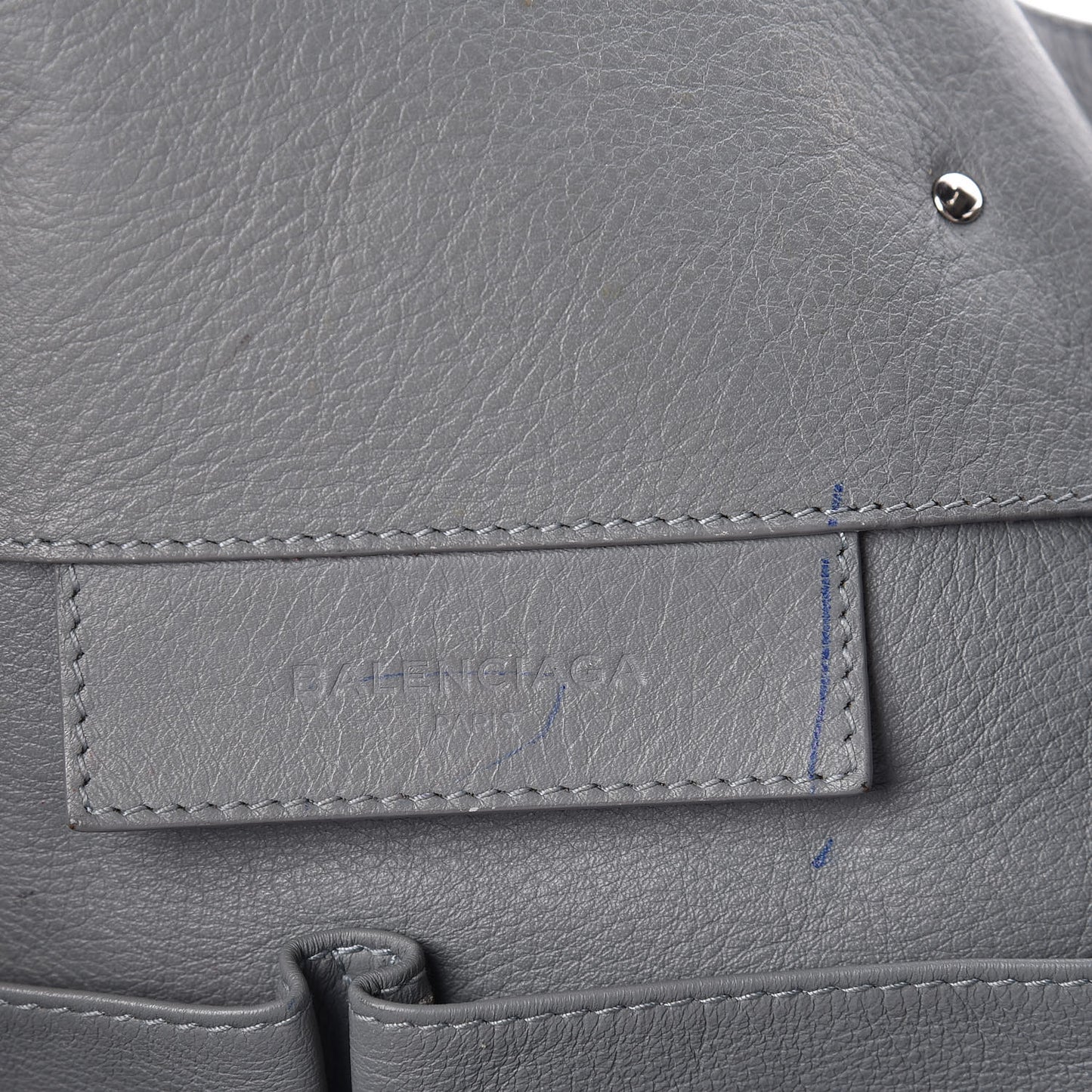 Veau Papier A4 Zip Around Tote Grey