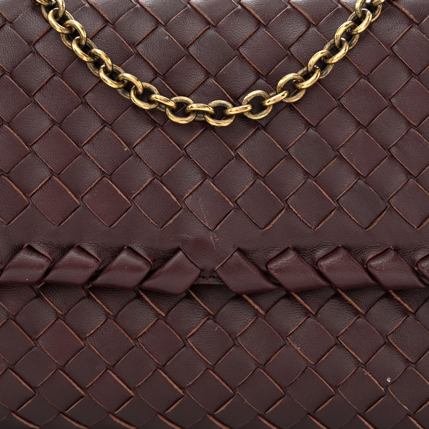 Bottega Veneta Nappa Intrecciato Baby Olimpia Shoulder Bag Dark Barolo 9 of 14