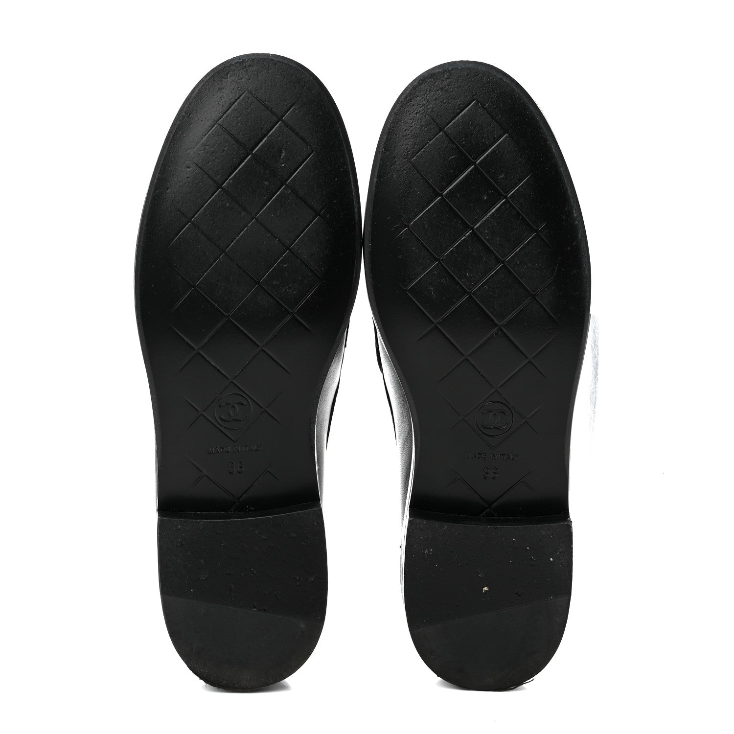 Chanel Lambskin Quilted CC Turnlock Loafers 36 Black 5 of 8