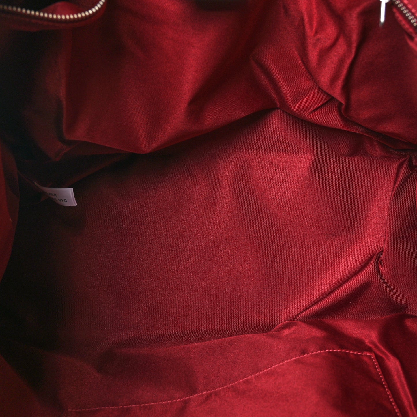 Vegan Leather Large Shopping Bag Oxblood
