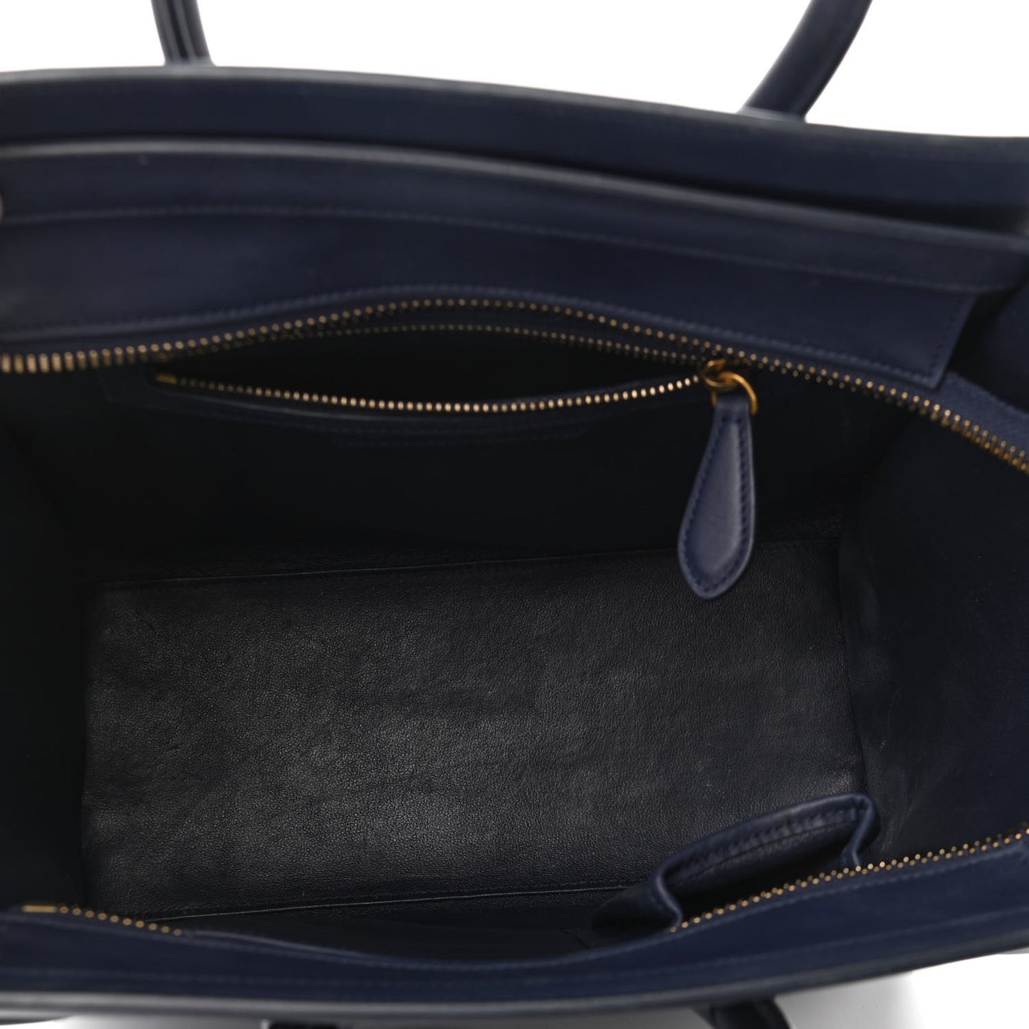 Smooth Calfskin Micro Luggage Navy Blue