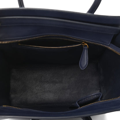 Celine Smooth Calfskin Micro Luggage Navy Blue 5 of 14