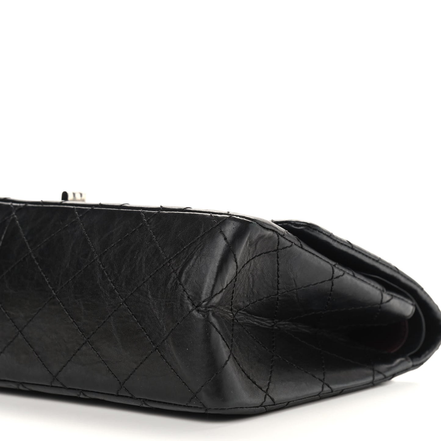 Aged Calfskin Quilted 2.55 Reissue 226 Flap Black