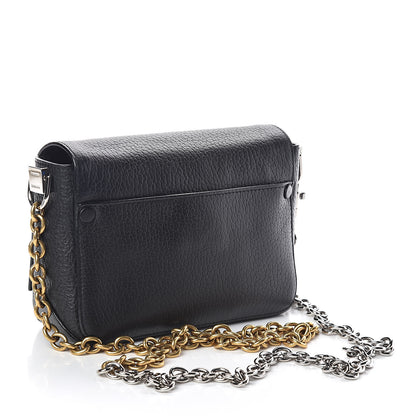 Proenza Schouler Pebbled Calfskin Extra Small Courier Black 2 of 8
