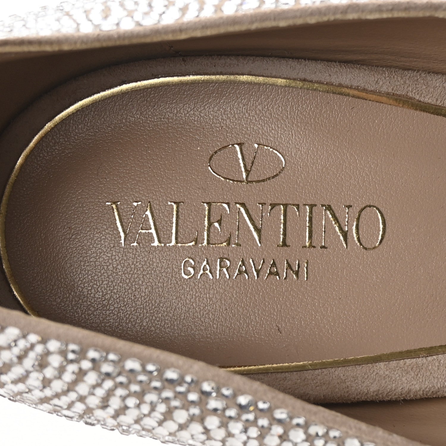 Valentino Garavani Crystal Suede Tan-Go 55/155mm Platform Pumps 41 Rose Cannelle 8 of 9