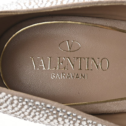 Valentino Garavani Crystal Suede Tan-Go 55/155mm Platform Pumps 41 Rose Cannelle 8 of 9