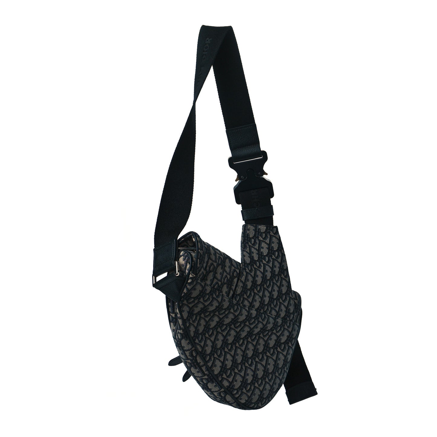 Oblique Mens Saddle Bag Blue