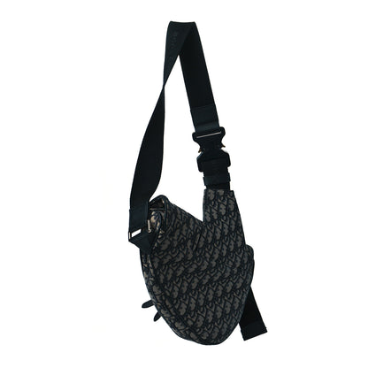 Christian Dior Oblique Mens Saddle Bag Blue 2 of 10