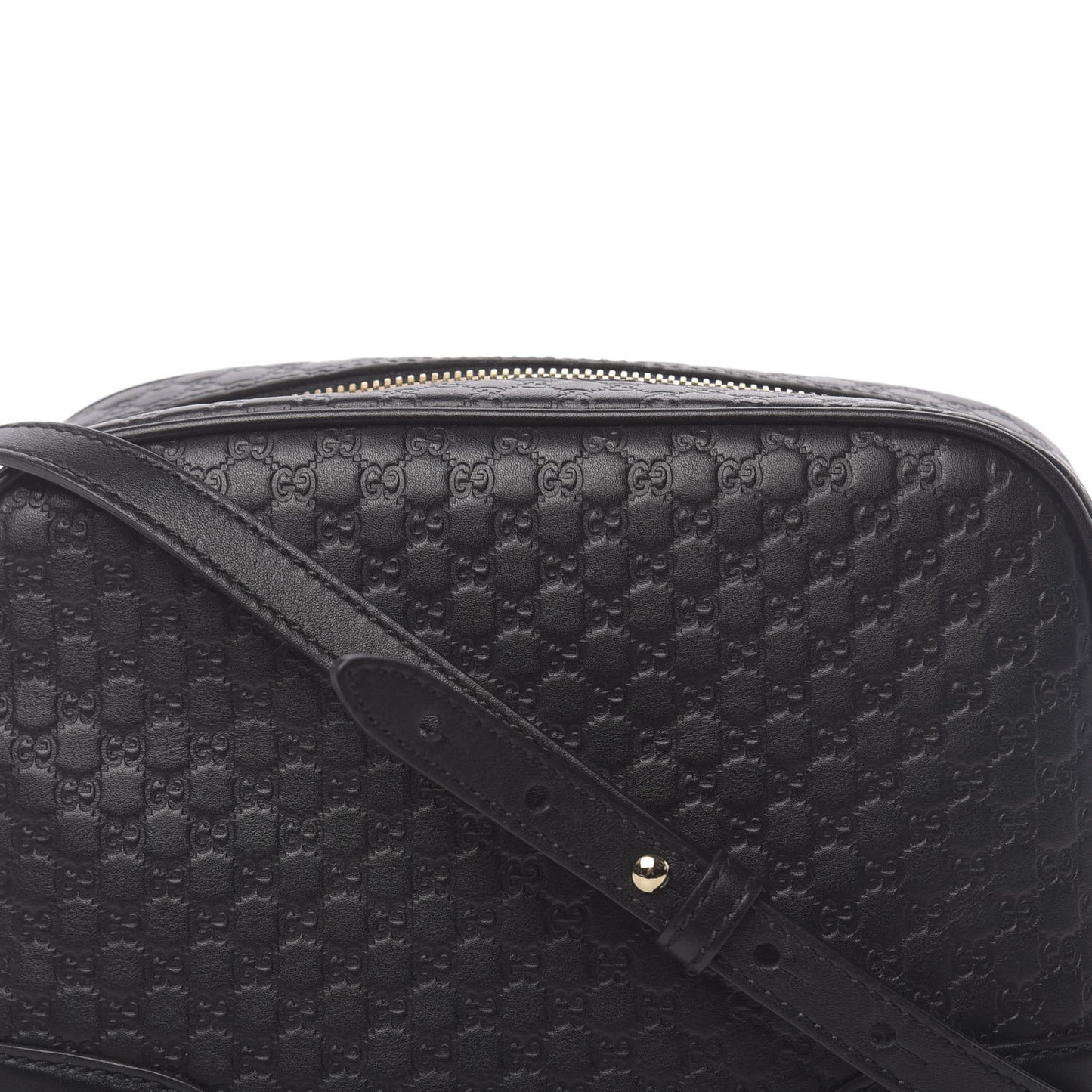 Microguccissima Mini Bree Messenger Bag Black