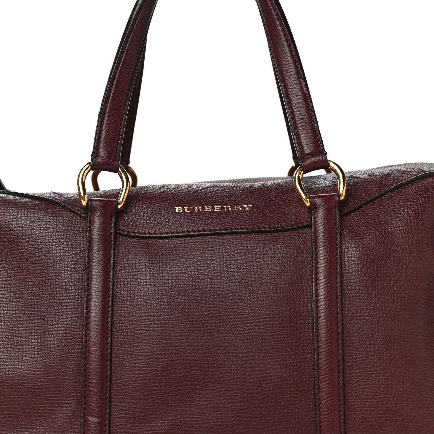 Burberry Derby Calfskin Medium Alchester Bowling Bag Mahogany Red 7 of 18