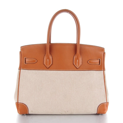 Hermes Toile Swift Birkin 30 Fauve 4 of 23