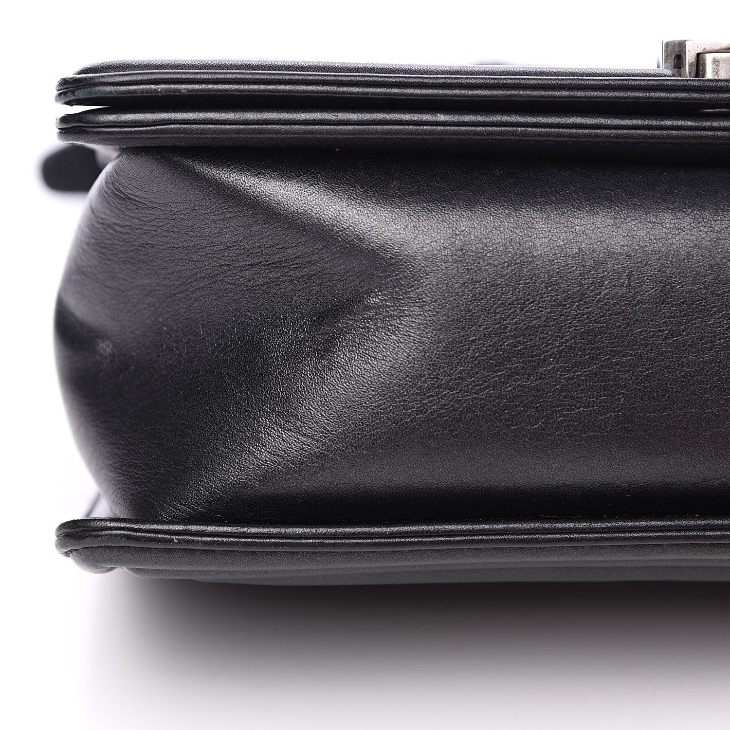 Chanel Lambskin Quilted Medium Boy Flap Black 12 of 13