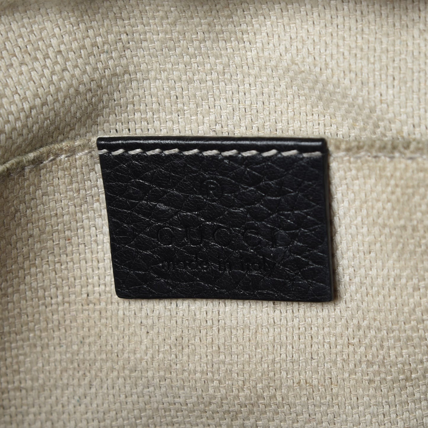 Pebbled Calfskin Small Soho Disco Bag Black