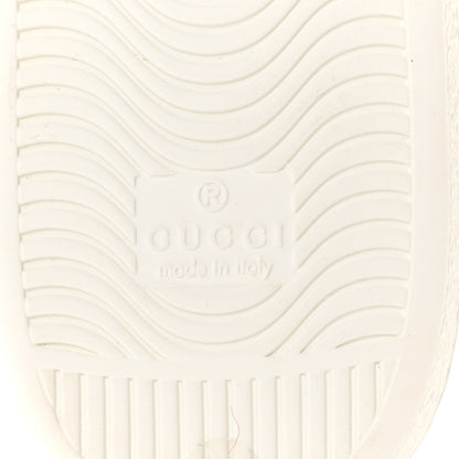 Gucci Calfskin Crocodile Web Womens Ace Sneakers 40 White Green 8 of 9