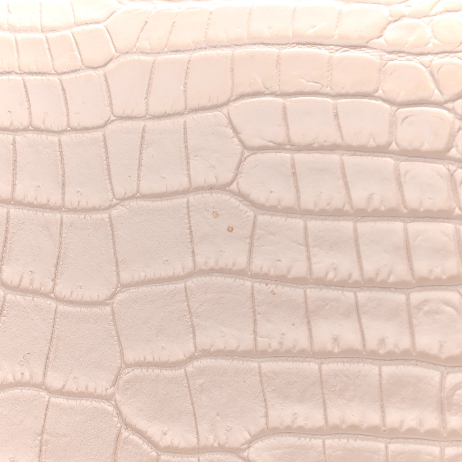 Saint Laurent Calfskin Crocodile Embossed Medium Bellechasse Satchel Powder Pink 11 of 11