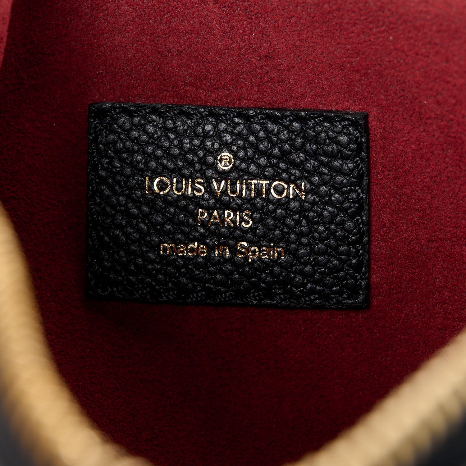 Louis Vuitton Empreinte Monogram Giant Multi Pochette Accessories Large Pochette Black Beige 6 of 10