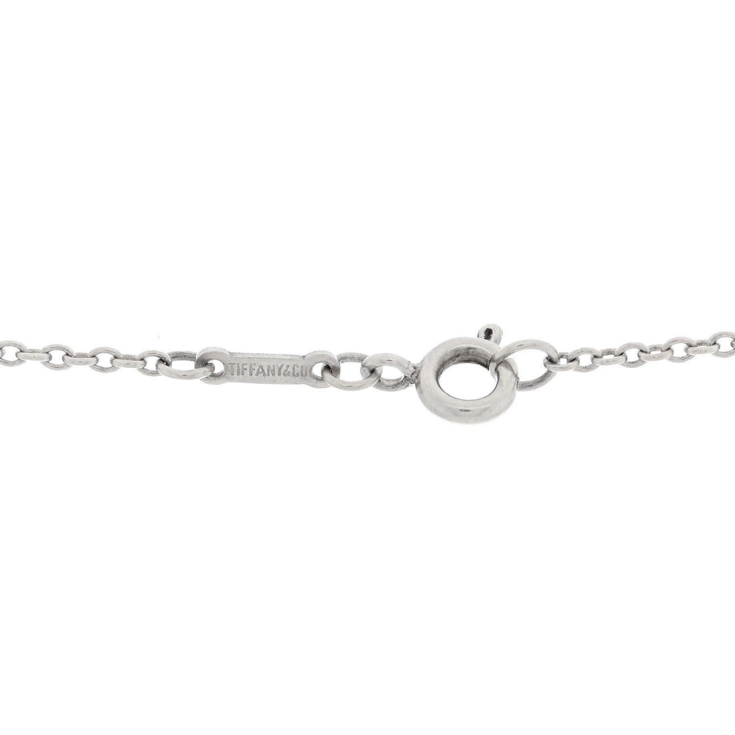 Tiffany Sterling Silver Elsa Peretti 27mm Open Heart Pendant Necklace 5 of 5