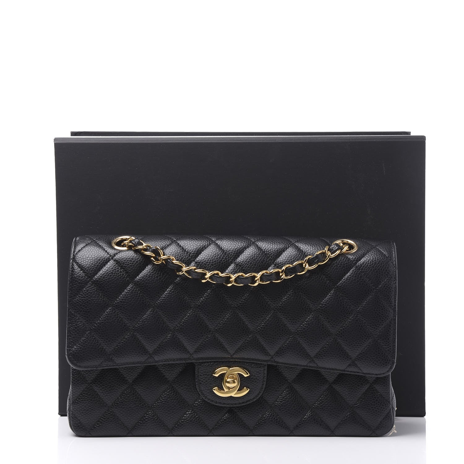 Chanel Caviar Quilted Medium Double Flap Black 10 of 10