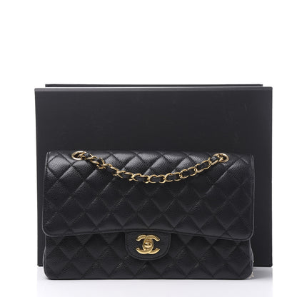 Chanel Caviar Quilted Medium Double Flap Black 10 of 10