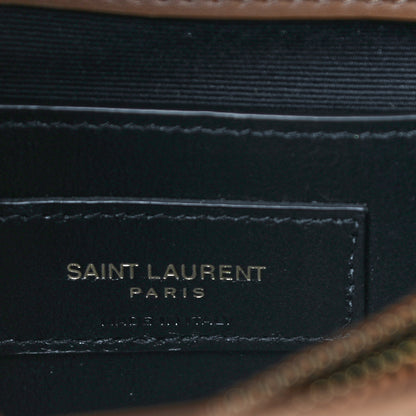 Saint Laurent Suede Matelasse Chevron Monogram Medium College Bag Cinnamon 7 of 13
