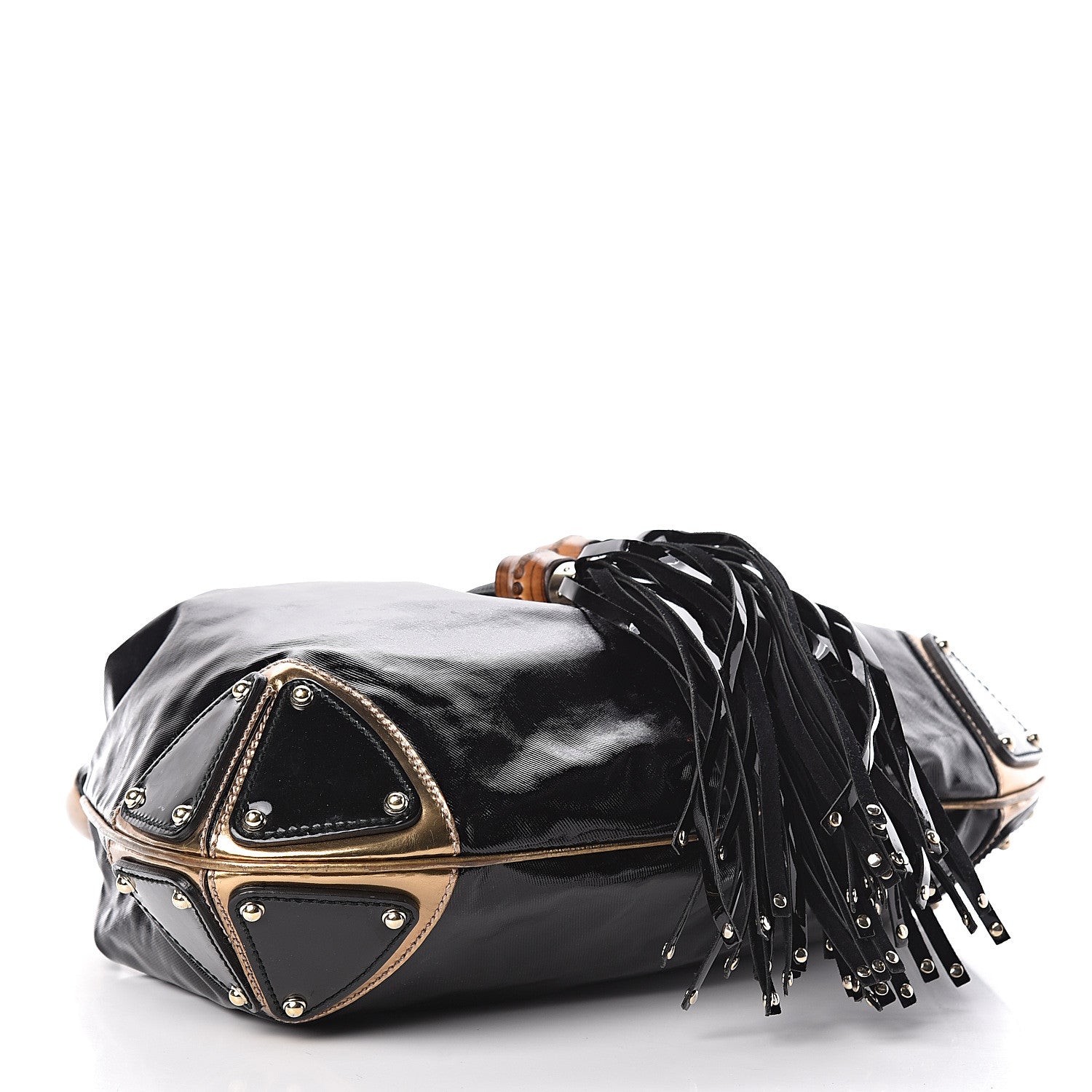 Gucci Coated Canvas Medium Indy Top Handle Hobo Black 4 of 12